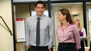 John Krasinski as Jim Halpert, Jenna Fischer as Pam Halpert