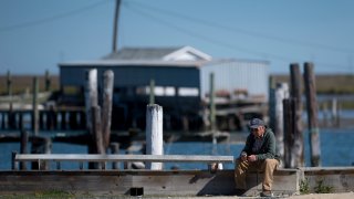 Fuel docks in Tangier, Virginia