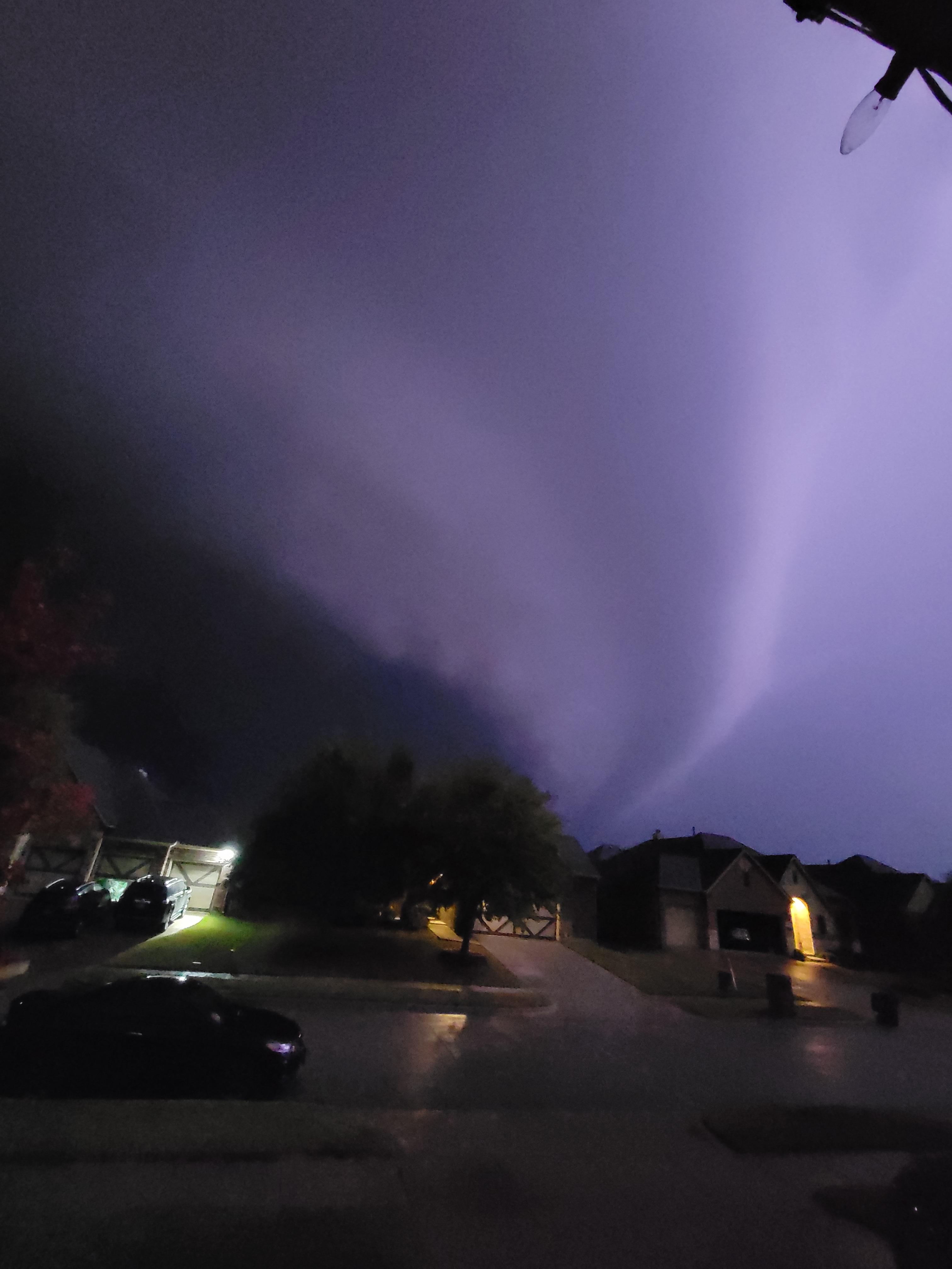 Over McKinney as the storm rolled in