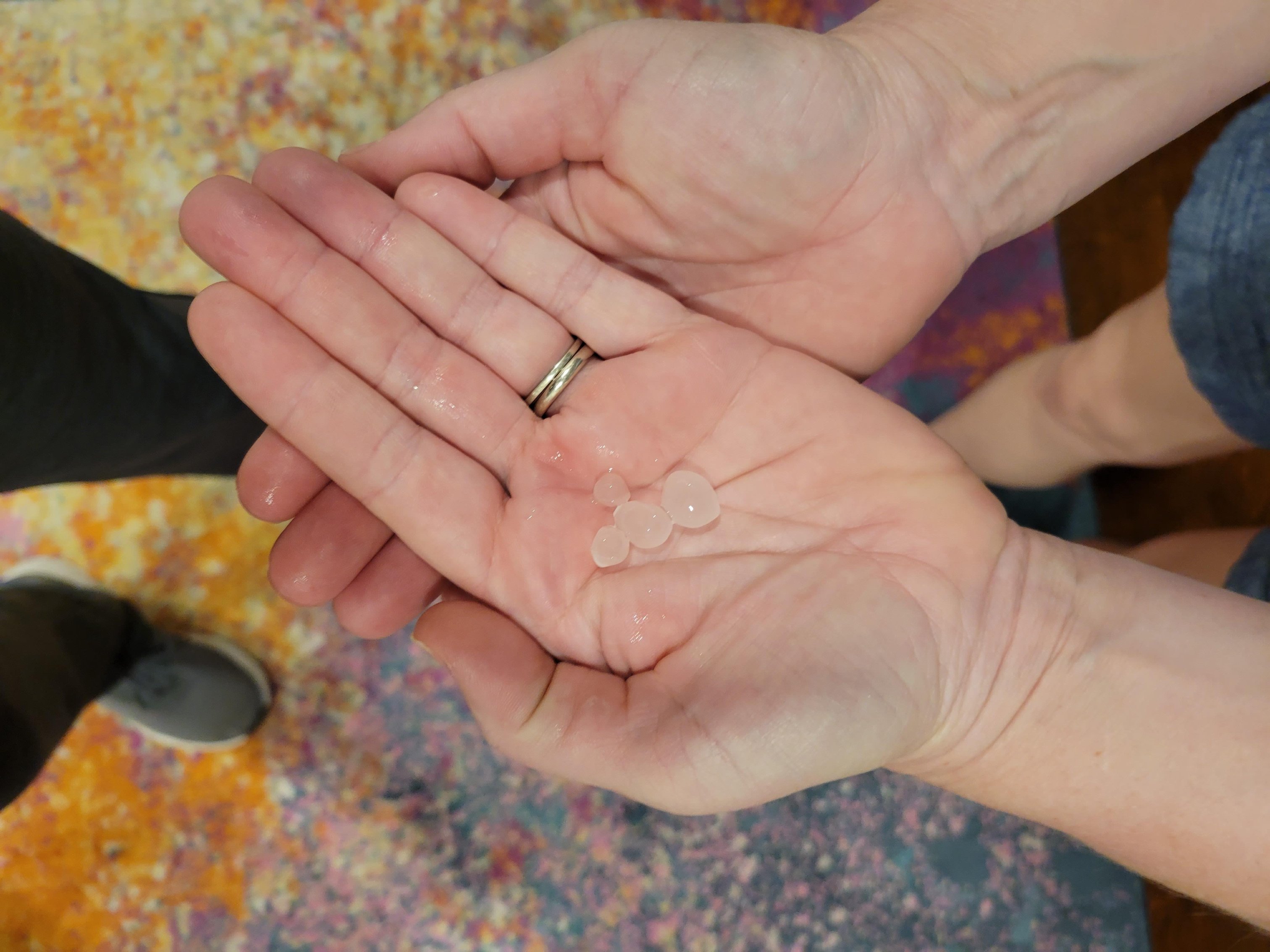 Pea sized hail<br />
In keller TX near keller high school