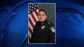 Euless police Det. Alejandro Cervantes was killed while off duty in a crash with a suspected intoxicated driver in Lake Worth, Texas on Saturday, Nov. 27, 2021.