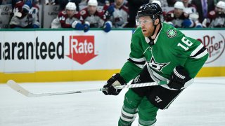 Joe Pavelski #16 of the Dallas Stars skates against the Colorado Avalanche at the American Airlines Center on Nov. 26, 2021 in Dallas, Texas.