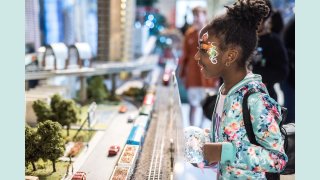 Child at Trains at NorthPark