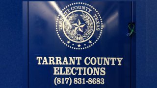 tarrant county elections sign