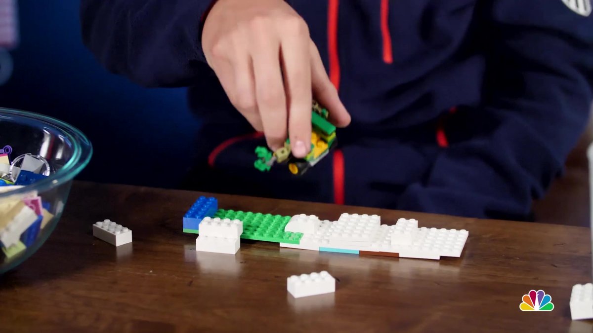 Red Gerard Explains Snowboard Halfpipe with Legos NBC 5 DallasFort Worth