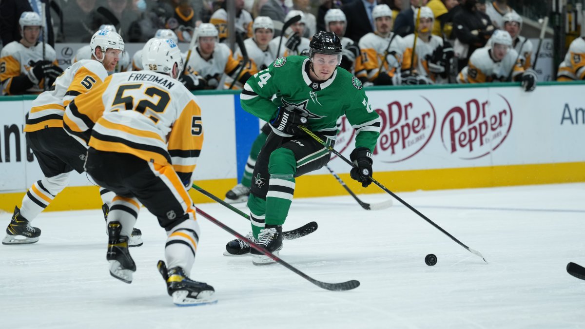Stars win 3-2 to end Penguins' 10-game win streak