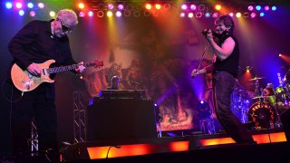 BETHLEHEM, PA – SEPTEMBER 14: (L-R) Richard Williams, Steve Walsh and Dave Ragsdale of Kansas perform at Sands Event Center on September 14, 2012 in Bethlehem, Pennsylvania.