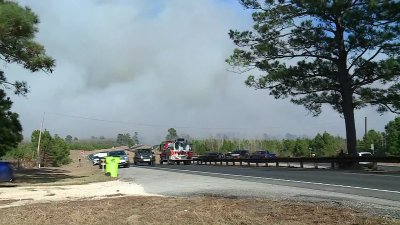 Raw Video: Central Texas Wildfire Forces Evacuations