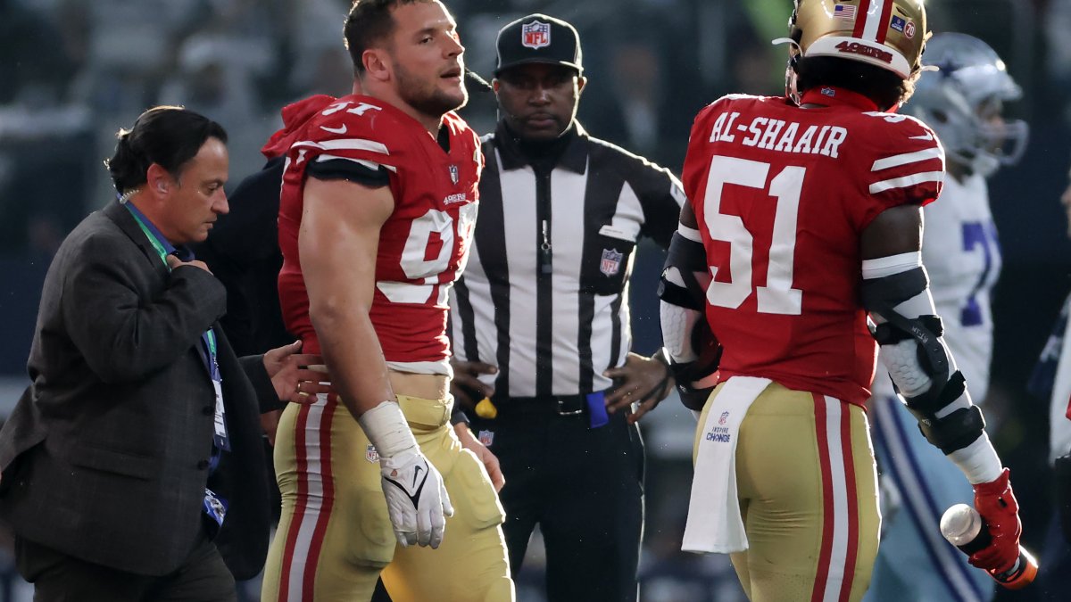 Nick Bosa Ruled Out of Rest of 49ers-Cowboys Wild Card Game with