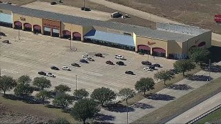 aerial shot of the shops at terrell