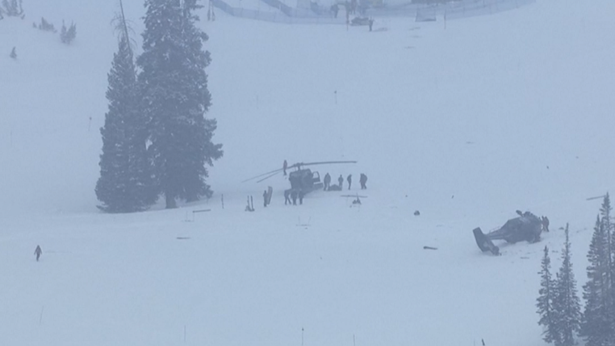 Helicopters Crash Near Utah Ski Resort In Training Accident Nbc 5 Dallas Fort Worth