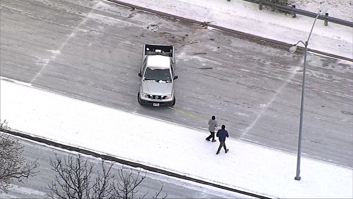 Drivers Slide, Spin Out on Treacherous Icy Road – NBC 5 Dallas-Fort Worth