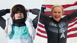 Eileen Gu (left) and Kaillie Humphries (right)