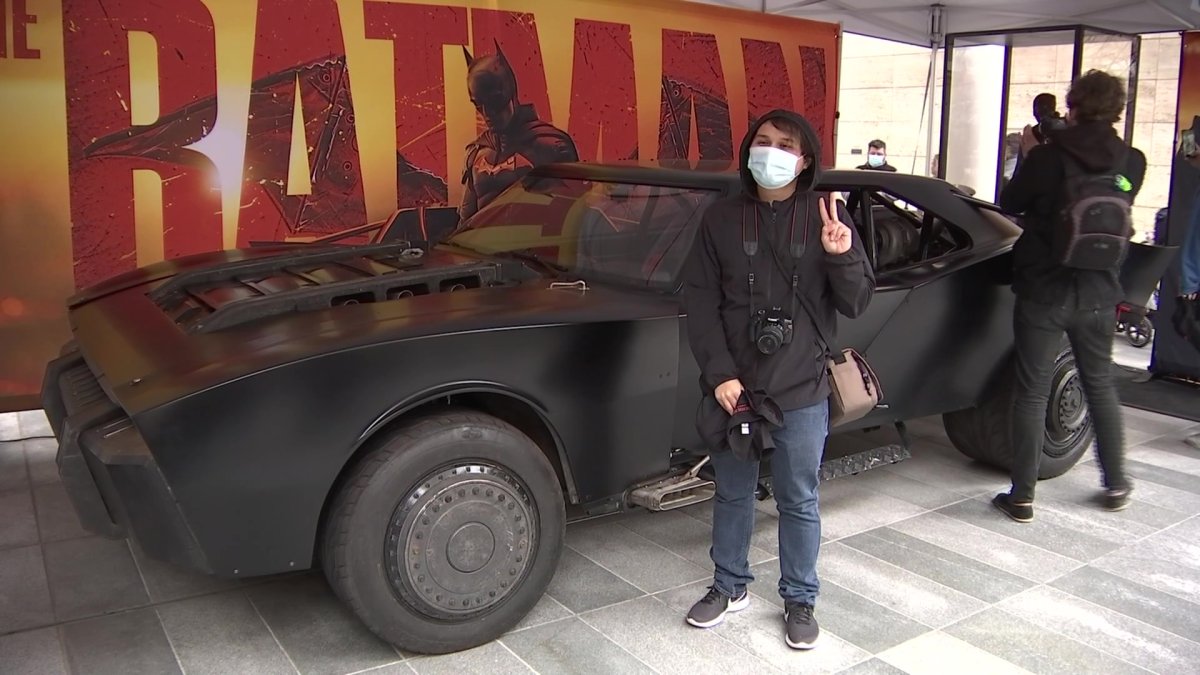 The Batman' Batmobile on Display in Downtown Dallas – NBC 5 Dallas-Fort  Worth