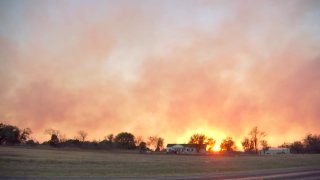 Monday's rain brought some relief to Hood County where firefighters have been battling the "Big L" wildfire over the weekend. It is now 70% contained and covers 10,000 acres. The Hood County Judge has declared a disaster.