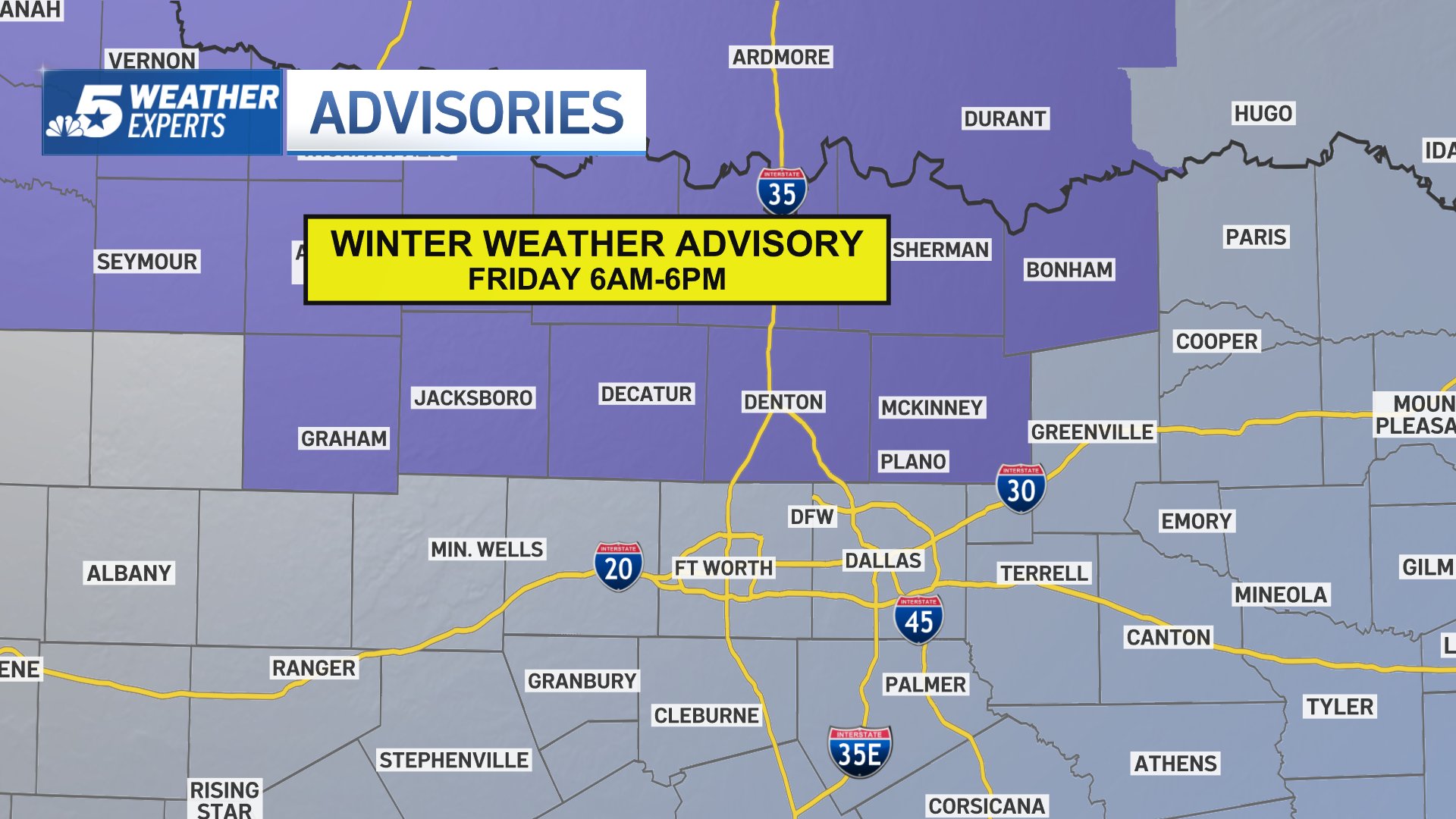 Winter Weather Advisory Quick Warmup Today Before Rain Winter Mix Friday