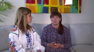 A Ukrainian woman is now in North Texas, staying with her daughter in Aledo after fleeing the war-torn country.