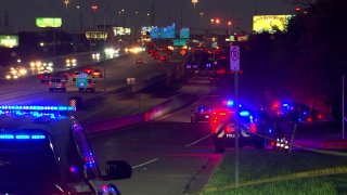 Fort Worth police are investigating a deadly shooting on the northbound service road of I-35W.