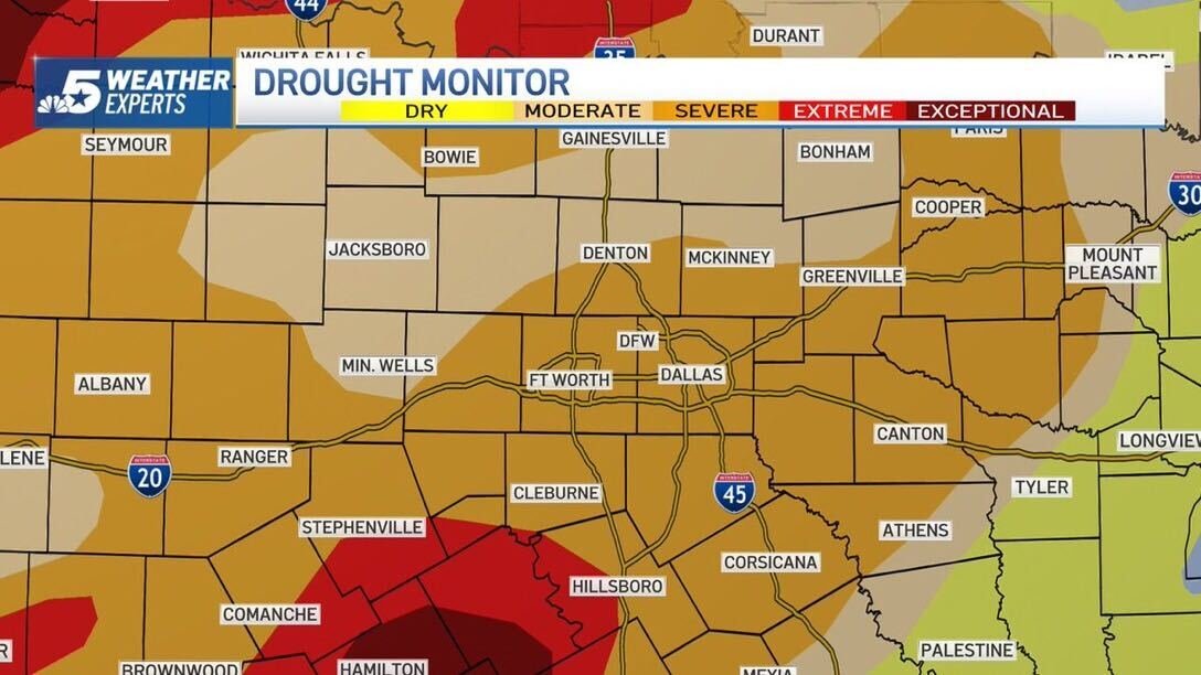 How Did Monday's Rain Impact DFW Drought Conditions? – NBC 5 Dallas-Fort Worth - Vimarsana News