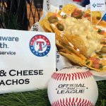 Tostitos Tortilla Chips covered with Ricos Cheese Sauce, a pile of creamy mac and cheese, pico de gallo, Ricos Jalapenos and a drizzle of sour cream. Available at concession stands at Sections 106 and 225.