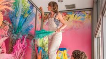 Claire Fagin at work Floraison