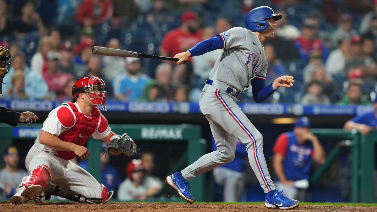 Miller's 2-run single in 10th leads Rangers past Phillies