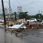 This May 2019 image shows damage left by a confirmed tornado in the Van Zandt County city of Canton.
