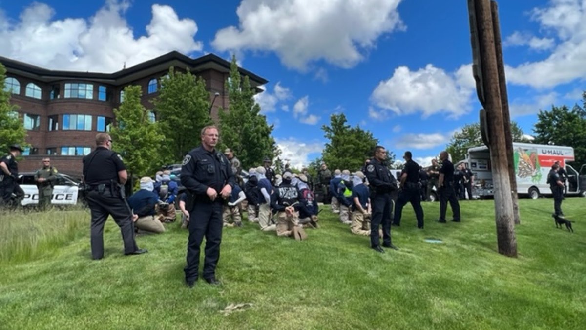 31 Patriot Front Members Arrested Near Idaho Pride Event – NBC 5