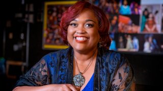 Roshunda Jones-Koumba, a drama teacher at G. W. Carver Magnet High School in Houston, appears in an undated photo. Jones-Koumba will receive the 2022 Excellence in Theatre Education Award.