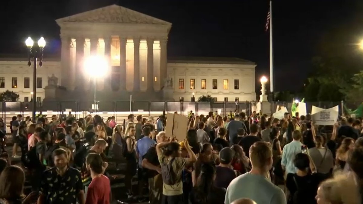 Protests Erupt Outside Supreme Court After Abortion Case Ruling – NBC 5 ...