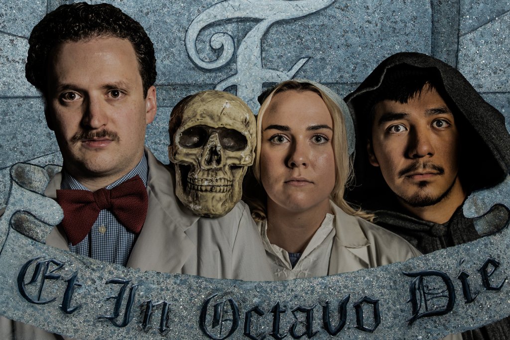 Circle Theatre Young Frankenstein Parker Gray, Annie Olive Cahill, Alejandro Saucedo