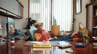 Singer Joe Jonas in a Don’t Mess With Texas public service campaign, 2022.
