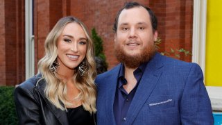 Nicole Combs (L) and Luke Combs