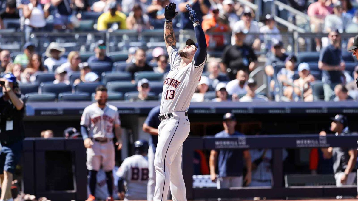 Astros' Javier, bullpen combine to no-hit Yankees