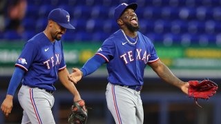 Gray pitches 6 innings as Rangers beat reeling Marlins 8-0