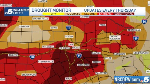 Extreme Drought Coverage Spreads in North Texas – NBC 5 Dallas-Fort Worth