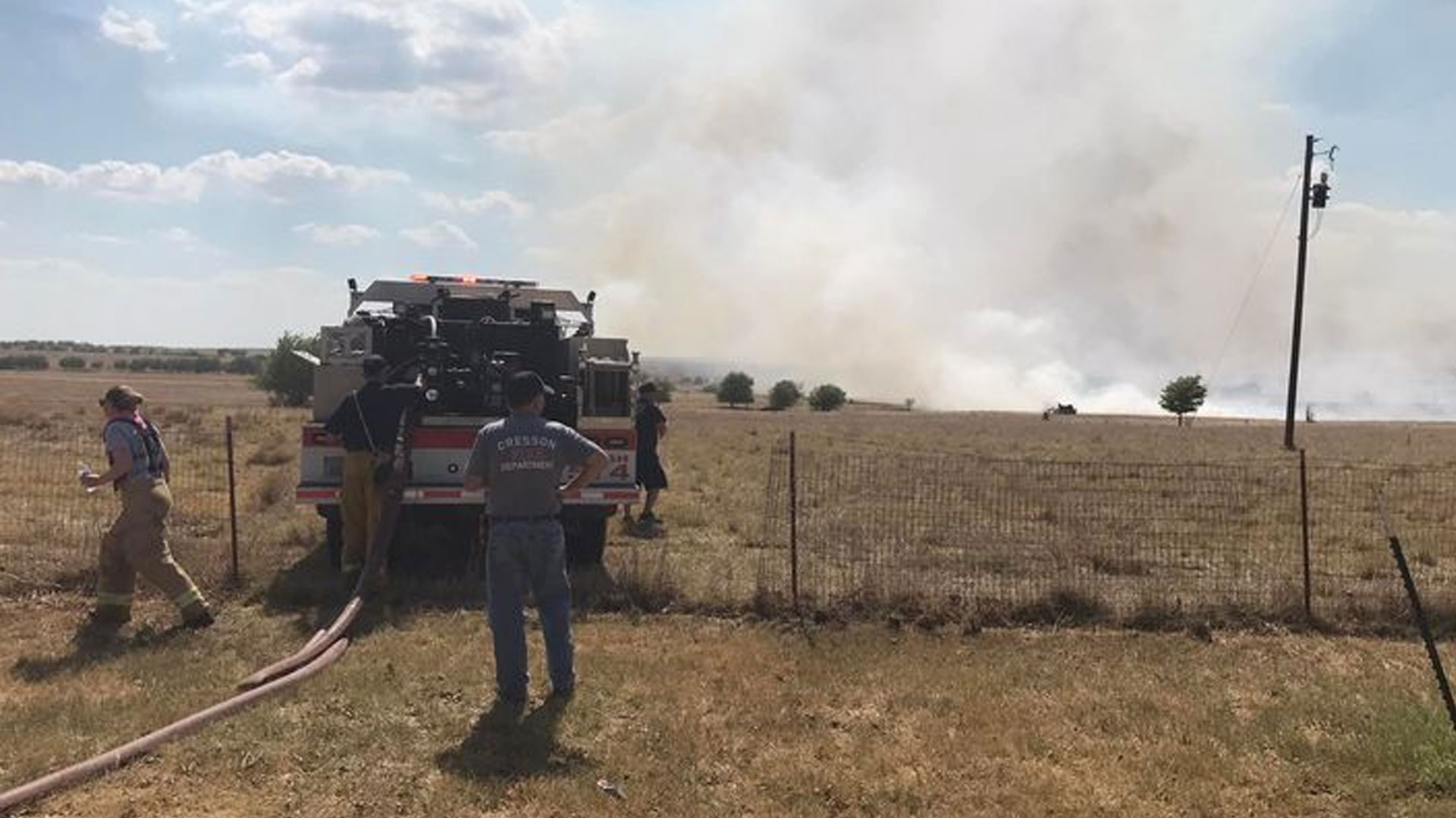 375Acre Brush Fire Burns Out of Control in Johnson County NBC 5