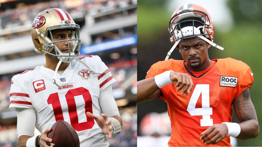 Browns will consider Jimmy Garoppolo if Deshaun Watson's 6-game suspension  increases 