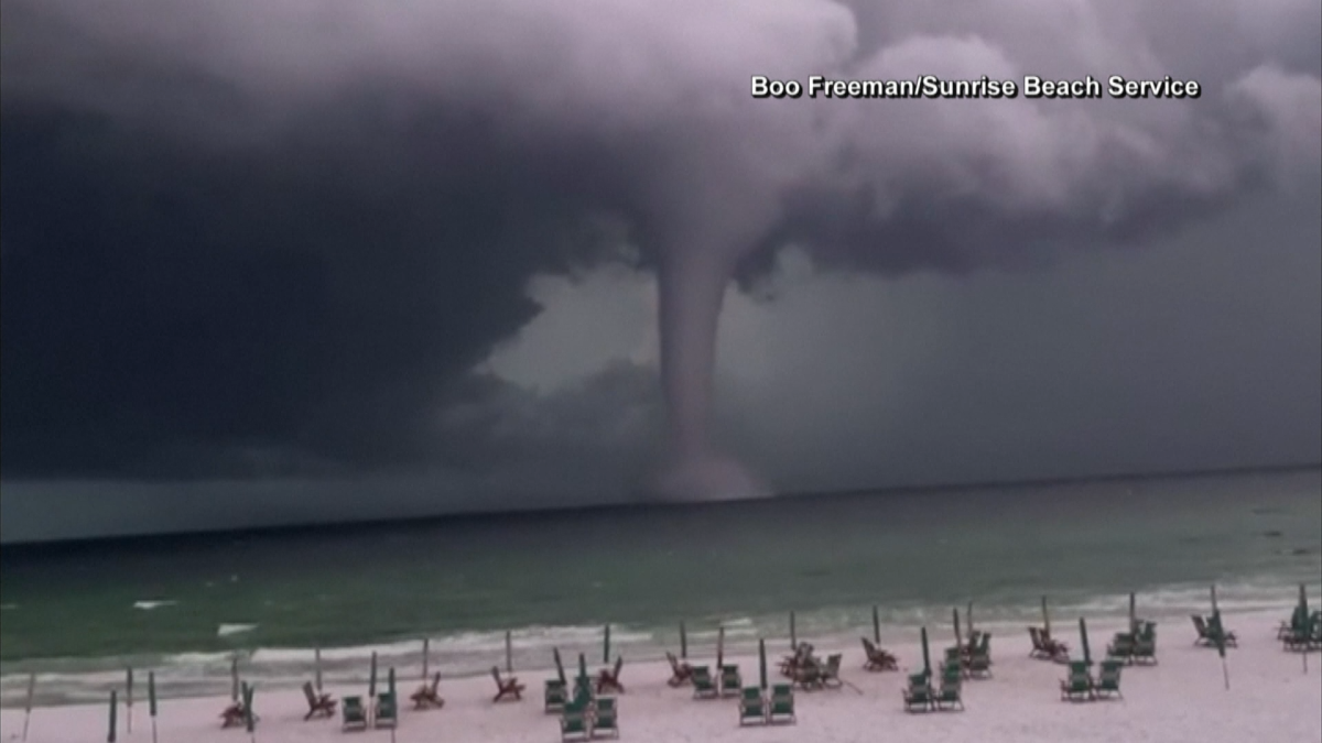 Watch: Large Water Spout Forms Off Coast Of Florida – Nbc 5 Dallas-fort 