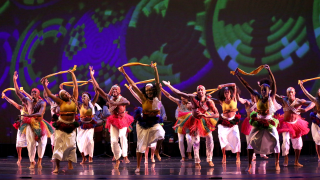 Group of DBDT dancers during DanceAfrica Performances