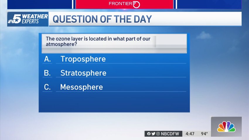 Weather Quiz: Where Is the Ozone Layer Located?