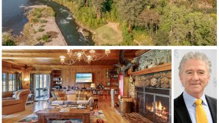 Patrick Duffy's ranch includes 2 miles of river frontage with steelhead trout and salmon, elk and blacktail wildlife, a 2-acre bass pond, rustic barns, tillable acreage, pastures and more.(Photo illustration by Tommy Cummings)