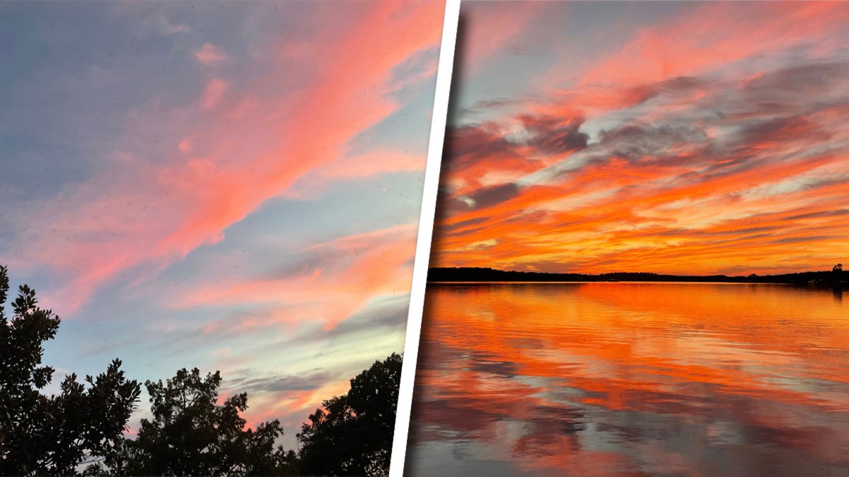 Sunset Photos Lake Fork and Amon Carter Lake NBC 5 DallasFort Worth