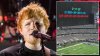 Cryptic Math Problem at Cowboys Game Equals Ed Sheeran Tour Coming to DFW