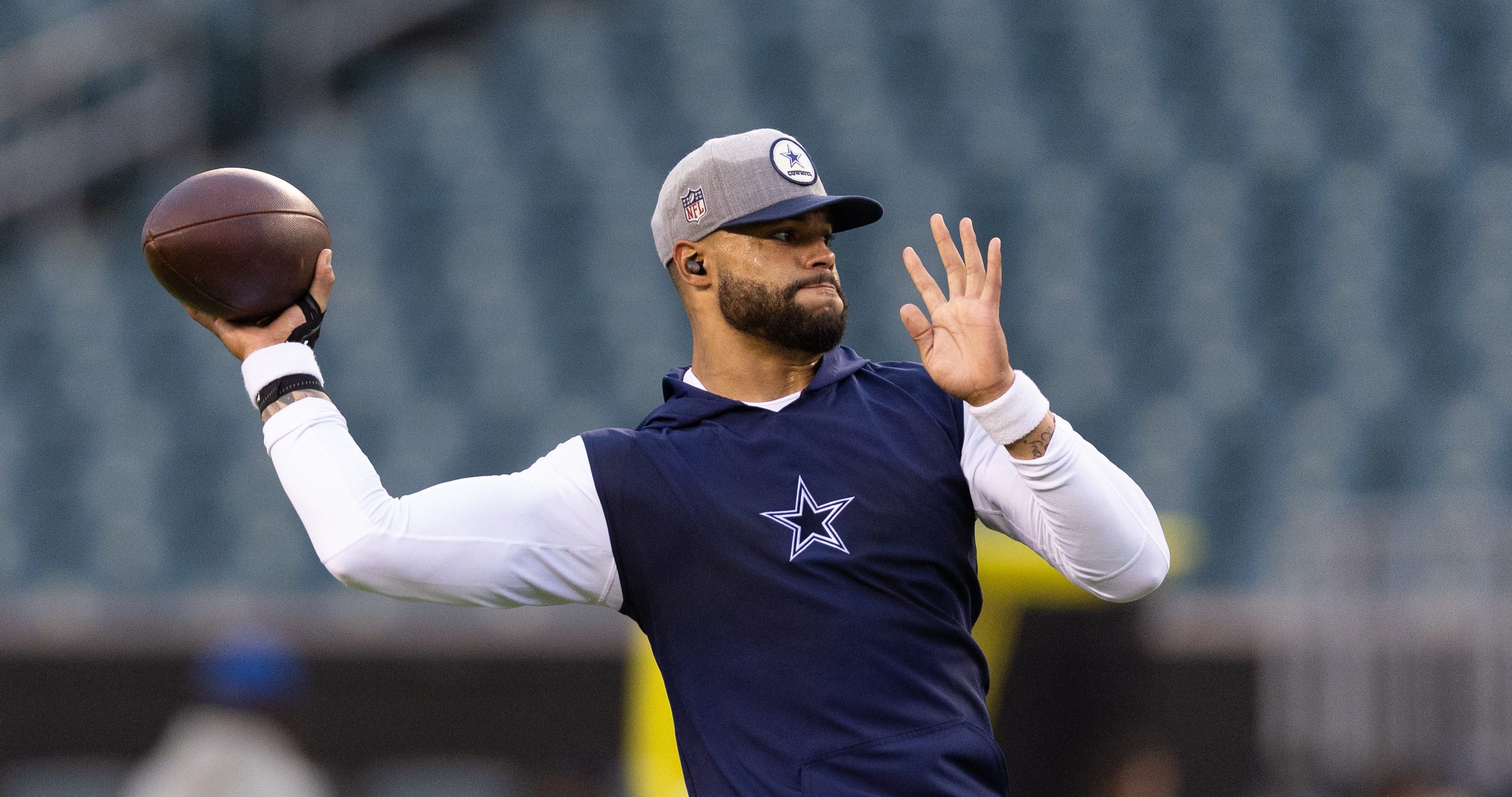 DirecTV changes Dak Prescott's jersey color from blue to purple, at NFL's  request - NBC Sports