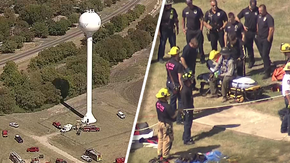 Worker Rescued From Water Tower in Collin County