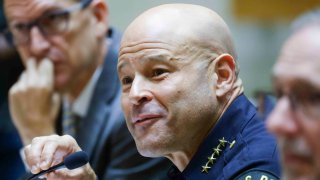 Dallas Chief of Police Eddie Garcia at a public-safety committee meeting at Dallas City Hall on Sept. 12.