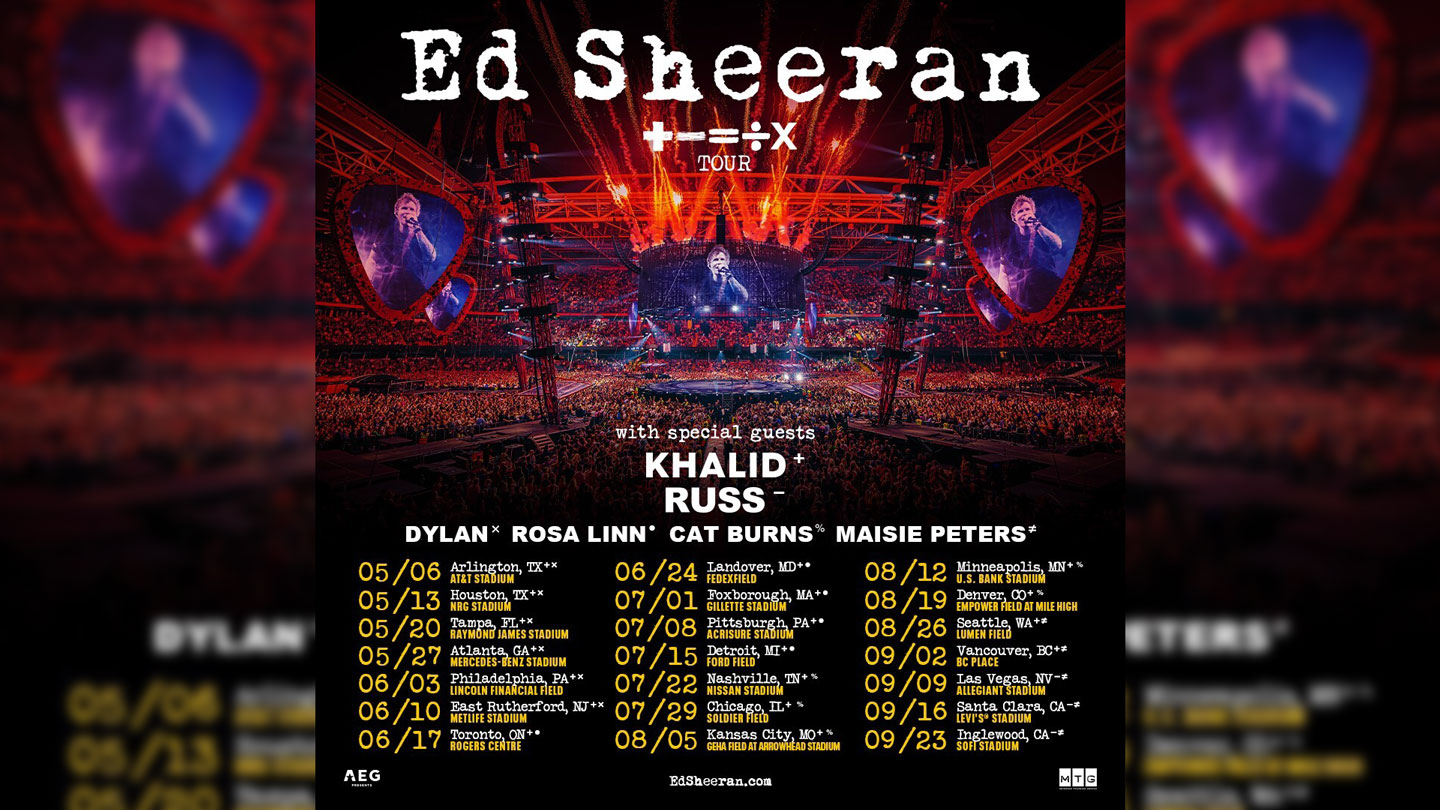 Ed Sheeran S North American Mathematics Tour Starts In Texas NBC 5   Ed Sheeran Tour 