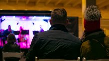 The Dallas Symphony Orchestra audience watching Concert Truck
