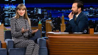 Taylor Swift during an interview with host Jimmy Fallon on Monday, October 24, 2022